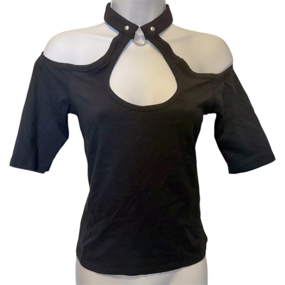 Killstar Black Cold Shoulder Blouse